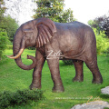New Design Outdoor Park Decor Life Size Copper Bronze Elephant Statue